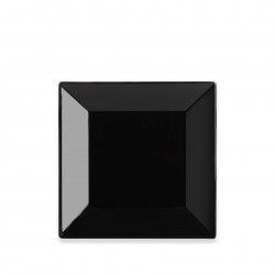 Prato Melamina Ming Preto 20.5X20.5X2.4cm Preto