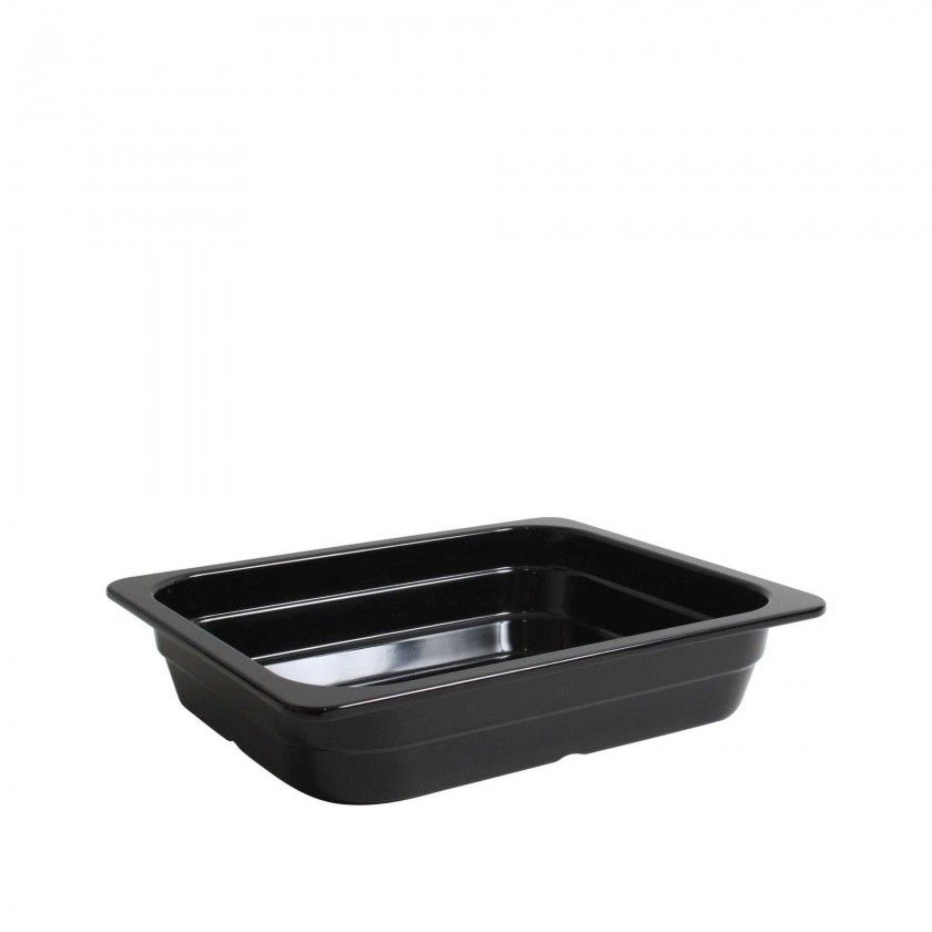 Gn1/2 Container Melamina Preto 32.5X26.5X6.5cm