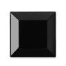 Prato Melamina Ming Preto Preto 25.5X25.5X2.8cm Prato Melamina Ming Preto Preto 25.5X25.5X2.8cm