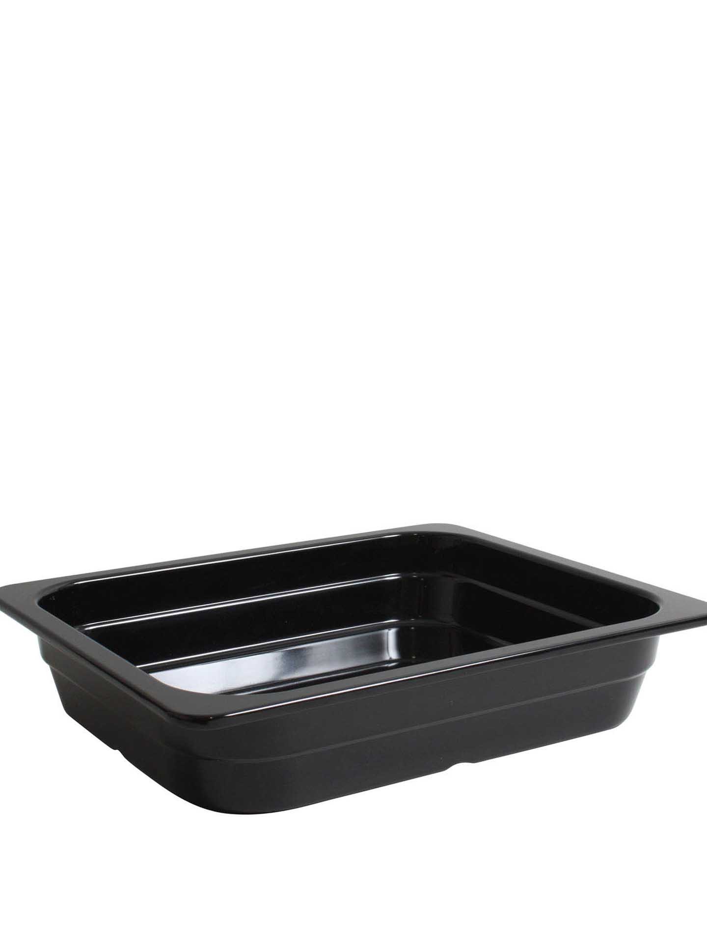 Gn1/2 Container Melamina Preto 32.5X26.5X6.5cm