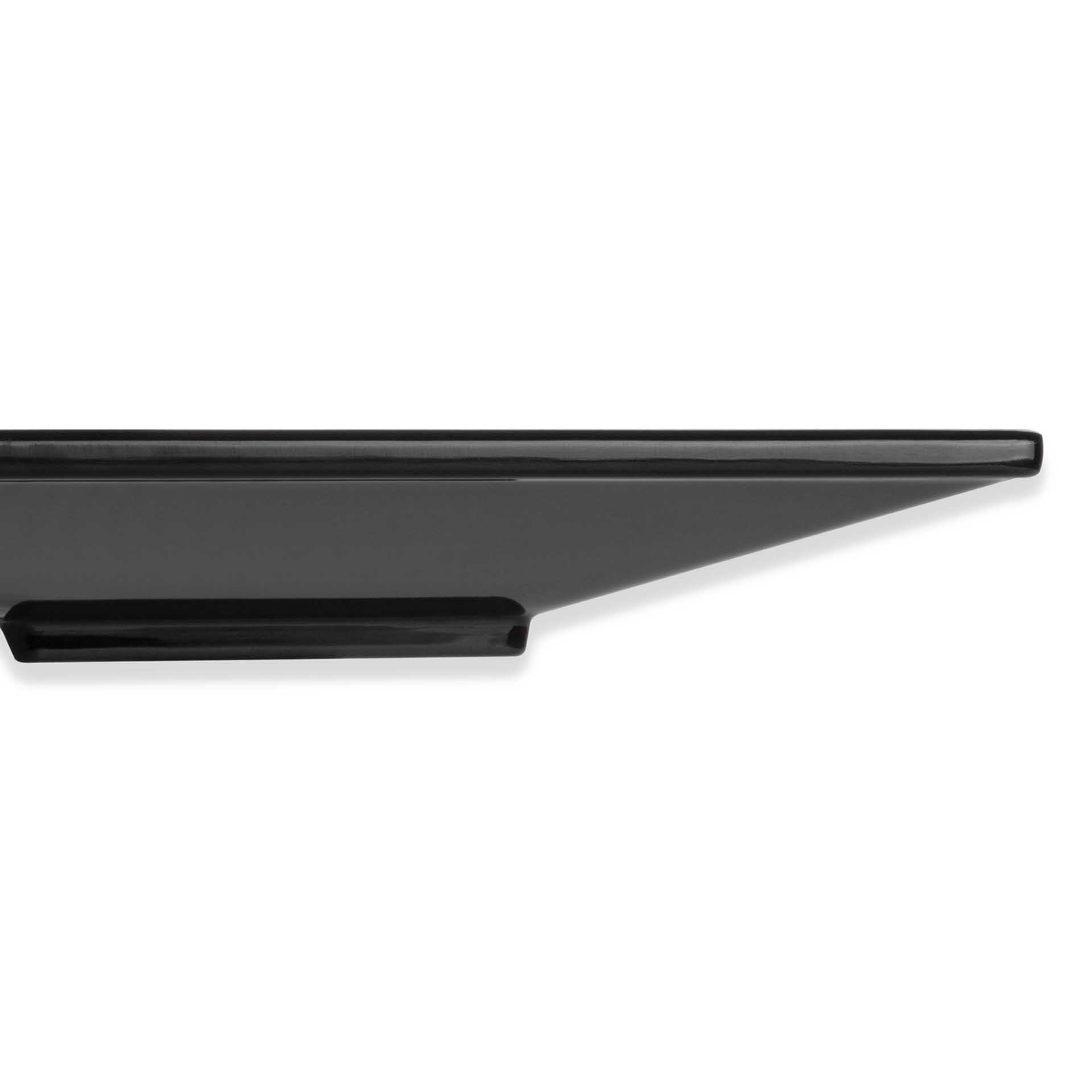 Prato Melamina Ming Preto Preto 25.5X25.5X2.8cm