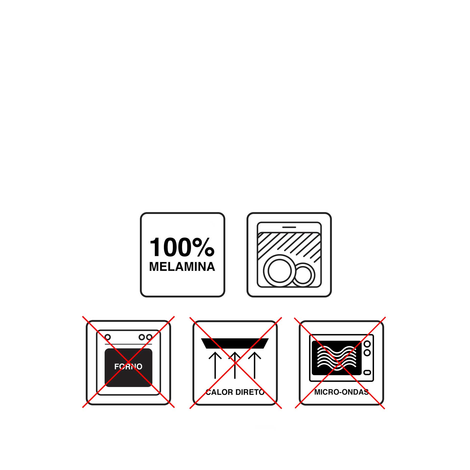 Bandeja Melamina Mamba Preto 40.5X13.3X2.3cm