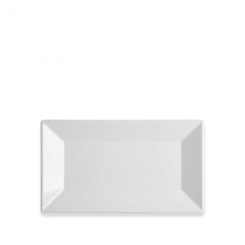 Travessa Melamina Ming Branco 35.5X20.2X3.6cm Travessa Melamina Ming Branco 35.5X20.2X3.6cm