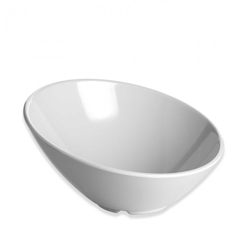 Taça Melamina Trattoria Branco 26.6X13.7cm Taça Melamina Trattoria Branco 26.6X13.7cm