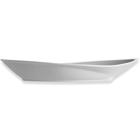 Travessa Folha Melamina Degustacion Branco 50X23X7.5cm - Image product