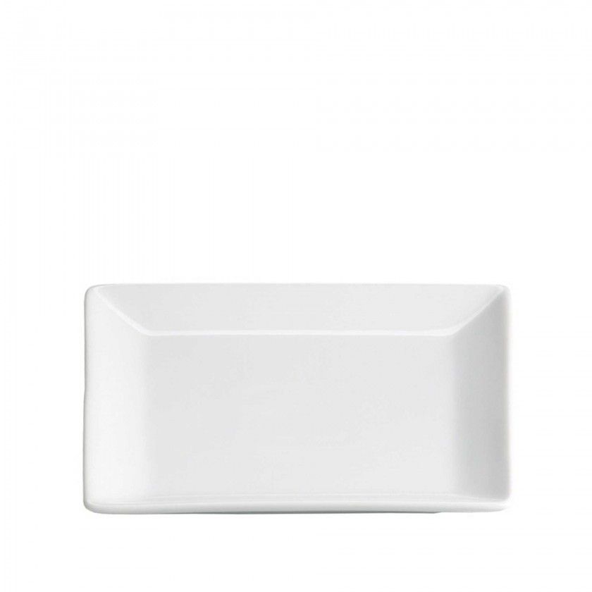 Prato Porcelana Ming Branco 9X9X1cm