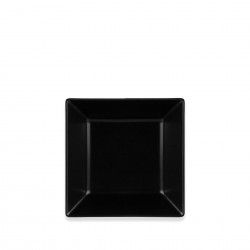 Prato Porcelana Fundo Porcelana Ming II Preto 17.5X17.5X5cm