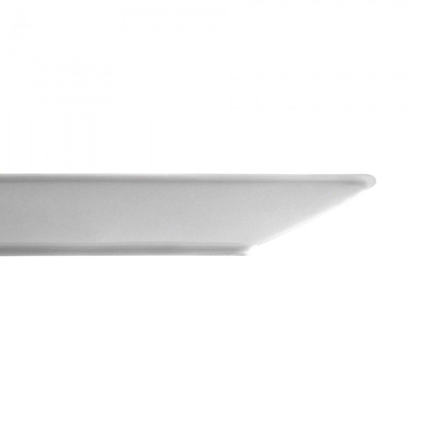 Prato Porcelana Ming Branco 31X31X3cm Prato Porcelana Ming Branco 31X31X3cm