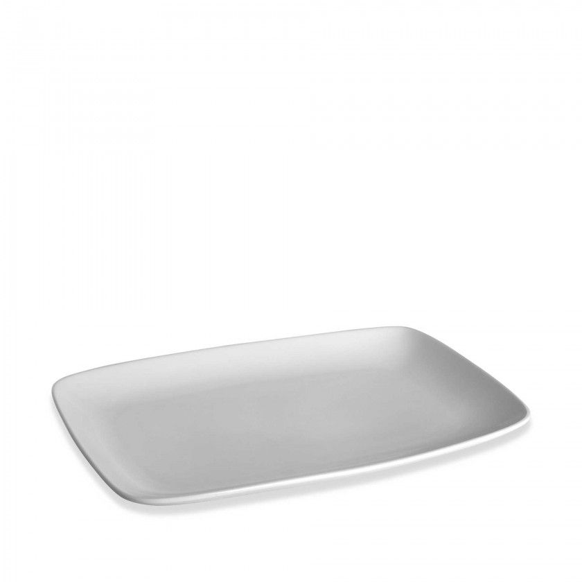 Travessa Porcelana Kenia Branco 42.5X29.5X3.7cm