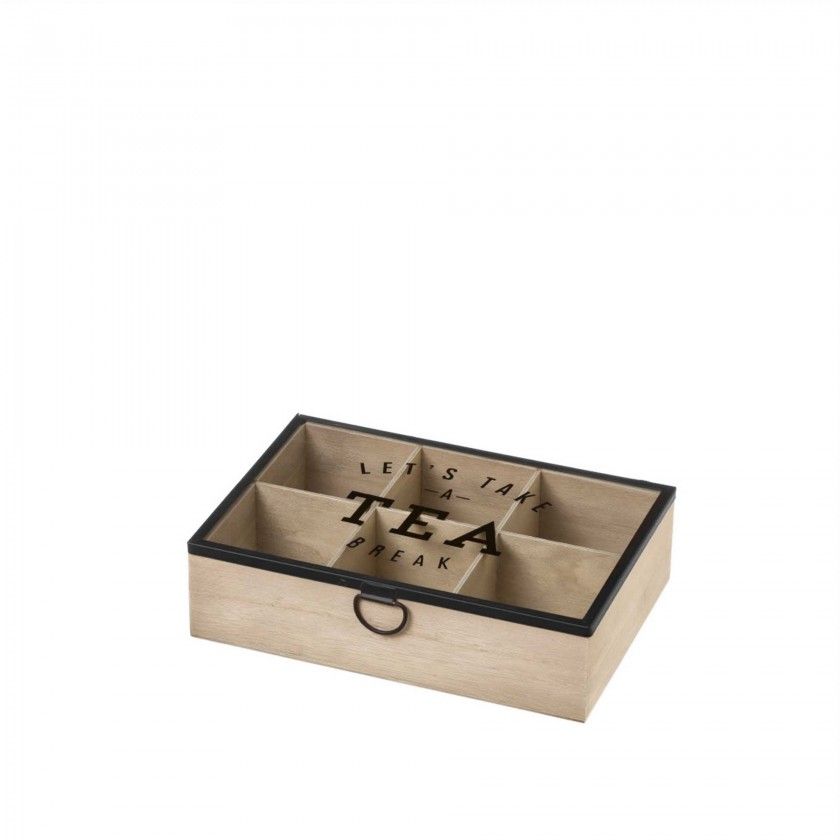 Caixa Para Cha Com Divisrias 24X16.5X7CM