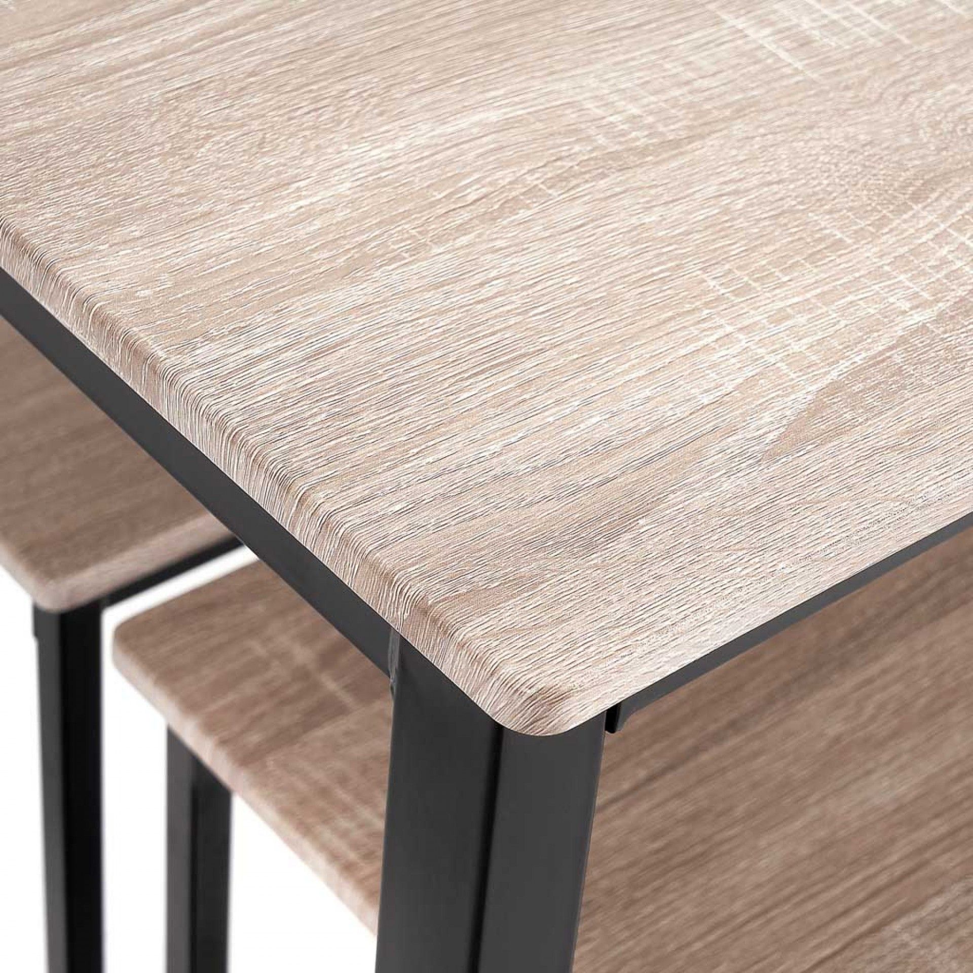 Mesa 110CM Com 2 Bancos