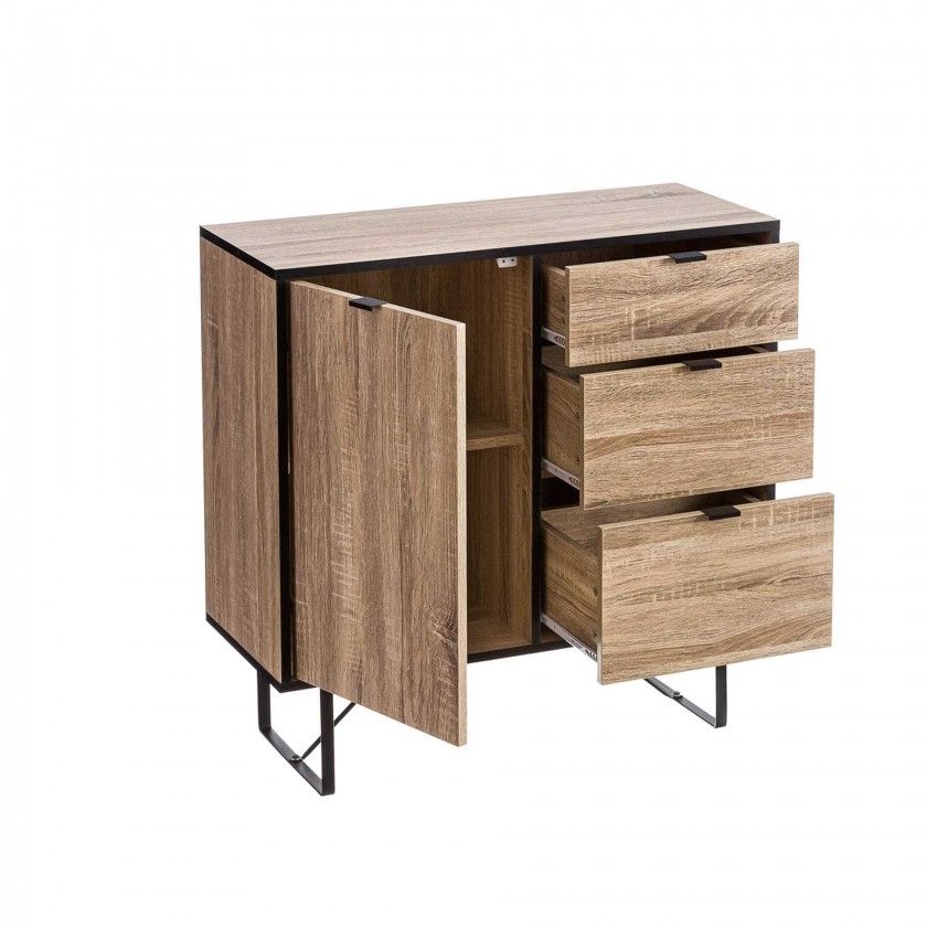 Movel 1 Portas 3 Gavetas 80X35X80CM Movel 1 Portas 3 Gavetas 80X35X80CM