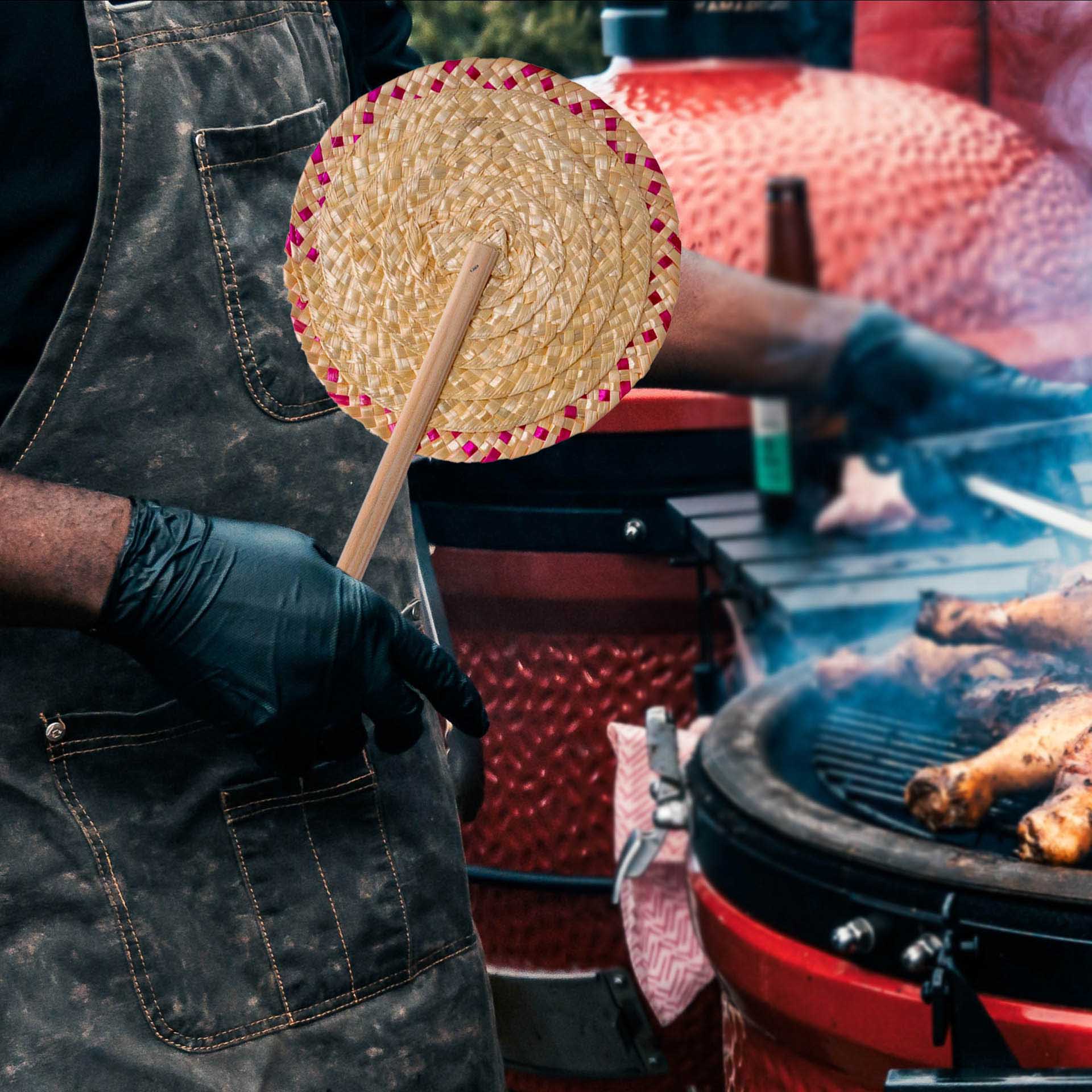 Abanador Palha 24.5X37cm