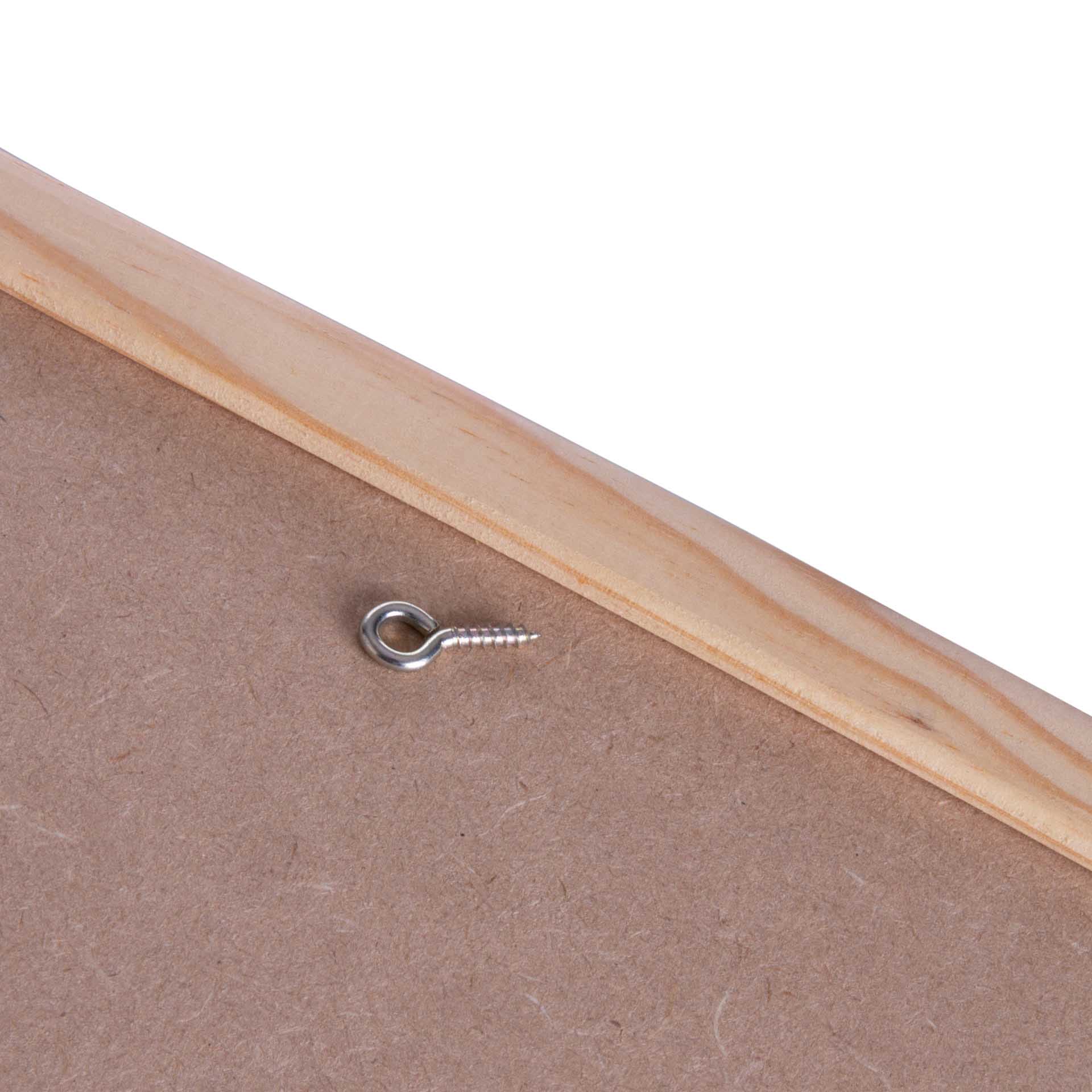 Quadro Escrita Madeira/Plástico Branco 30X40cm