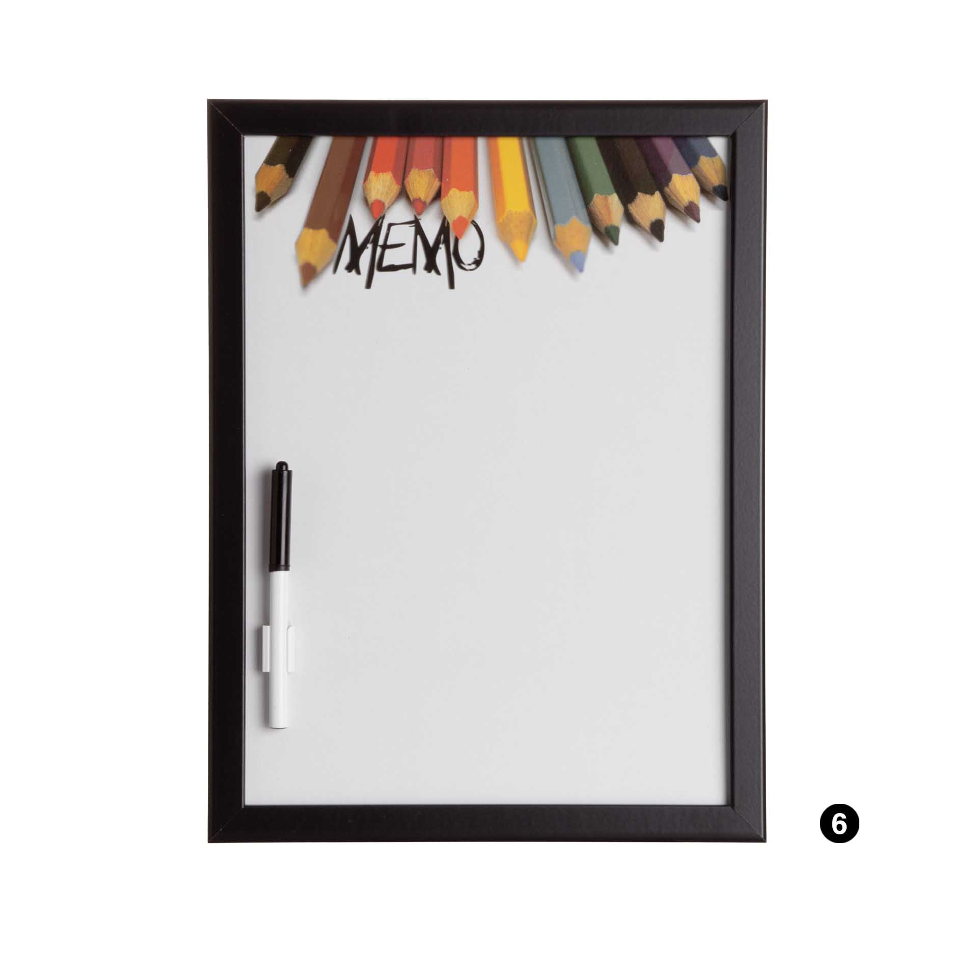 Quadro Escrita Madeira/Plástico Branco 30X40cm