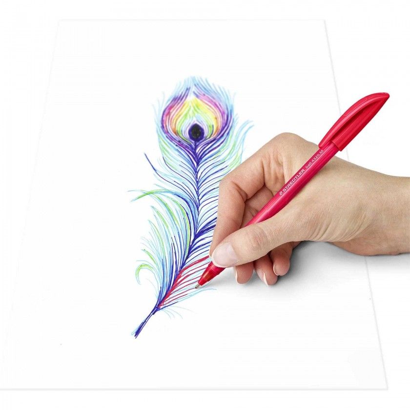 Caneta Esferográfica Staedtler Ball Vermelha 1mm Caneta Esferográfica Staedtler Ball Vermelha 1mm