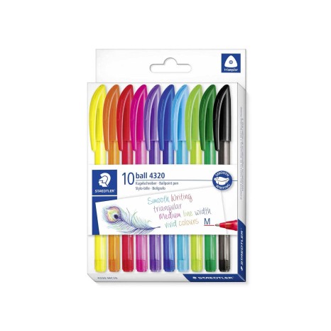 Caneta Esferogr�fica Staedtler Ball 1mm 10 Cores - Image product