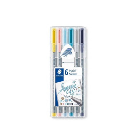 Caneta Ponta Fina Staedtler 6 Cores 0.3mm - Image product