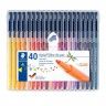 Caneta Ponta Fibra Staedtler 40 Cores 1mm Caneta Ponta Fibra Staedtler 40 Cores 1mm