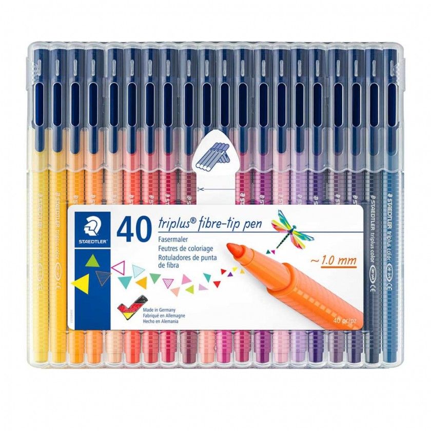 Caneta Ponta Fibra Staedtler 40 Cores 1mm