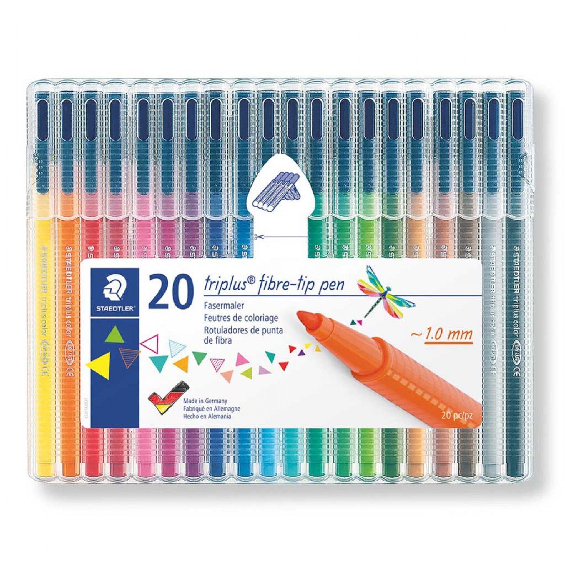 Caneta Ponta Fibra Staedtler 20 Cores 1mm