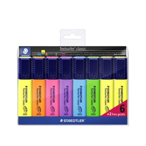 Marcador Staedtler Fluo Textsurfer Pack 6+2 - Image product