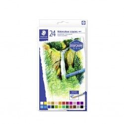 LAPIS CERA AQUARELA STAEDTLER 24 CORES
