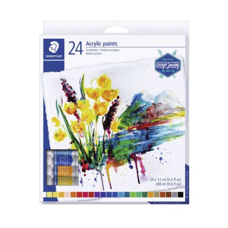 Tinta Acr�lica Staedtler 24 Cores 12ml - Image product
