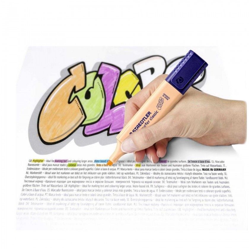 Marcador Staedtler Fluo Textsurfer Pastel Cinza Marcador Staedtler Fluo Textsurfer Pastel Cinza