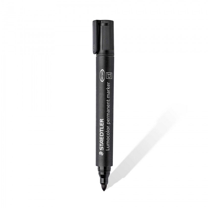 Marcador Permanente Ponta Redonda Preto 2mm Marcador Permanente Ponta Redonda Preto 2mm