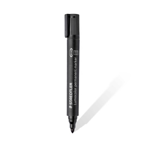 Marcador Permanente Ponta Redonda Preto 2mm - Image product