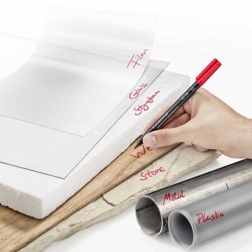 Caneta Permanente Staedtler 3 Cores 1mm