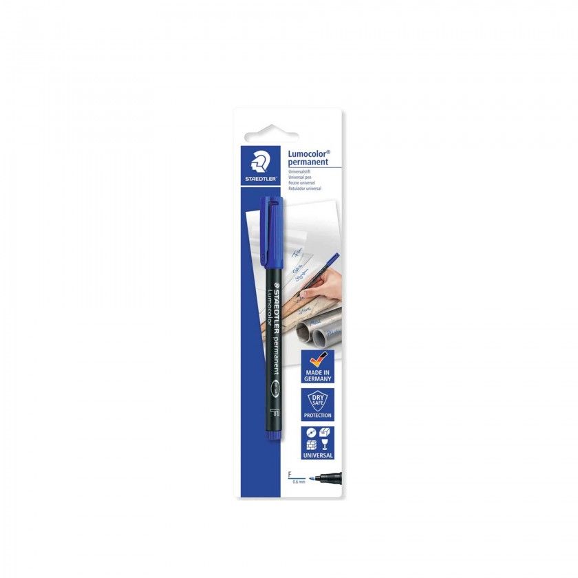 Caneta Permanente Staedtler Azul 0.6mm Caneta Permanente Staedtler Azul 0.6mm