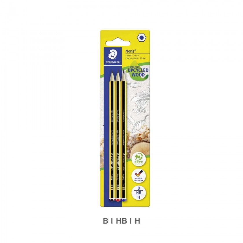Lpis Grafite Staedtler Noris B/HB/H Pack 3
