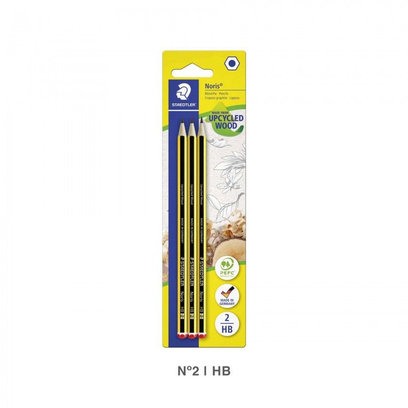Lápis Grafite Staedtler Noris N.2 HB Pack 3 Lápis Grafite Staedtler Noris N.2 HB Pack 3