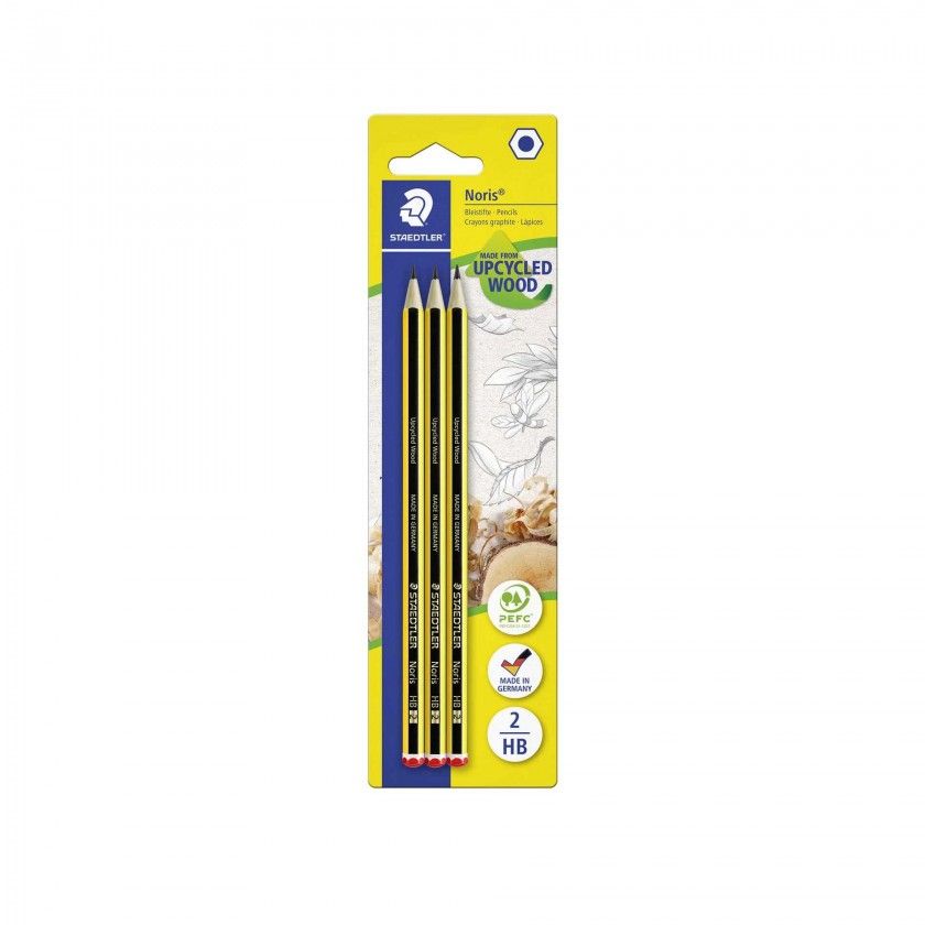 Lpis Grafite Staedtler Noris N.2 HB Pack 3