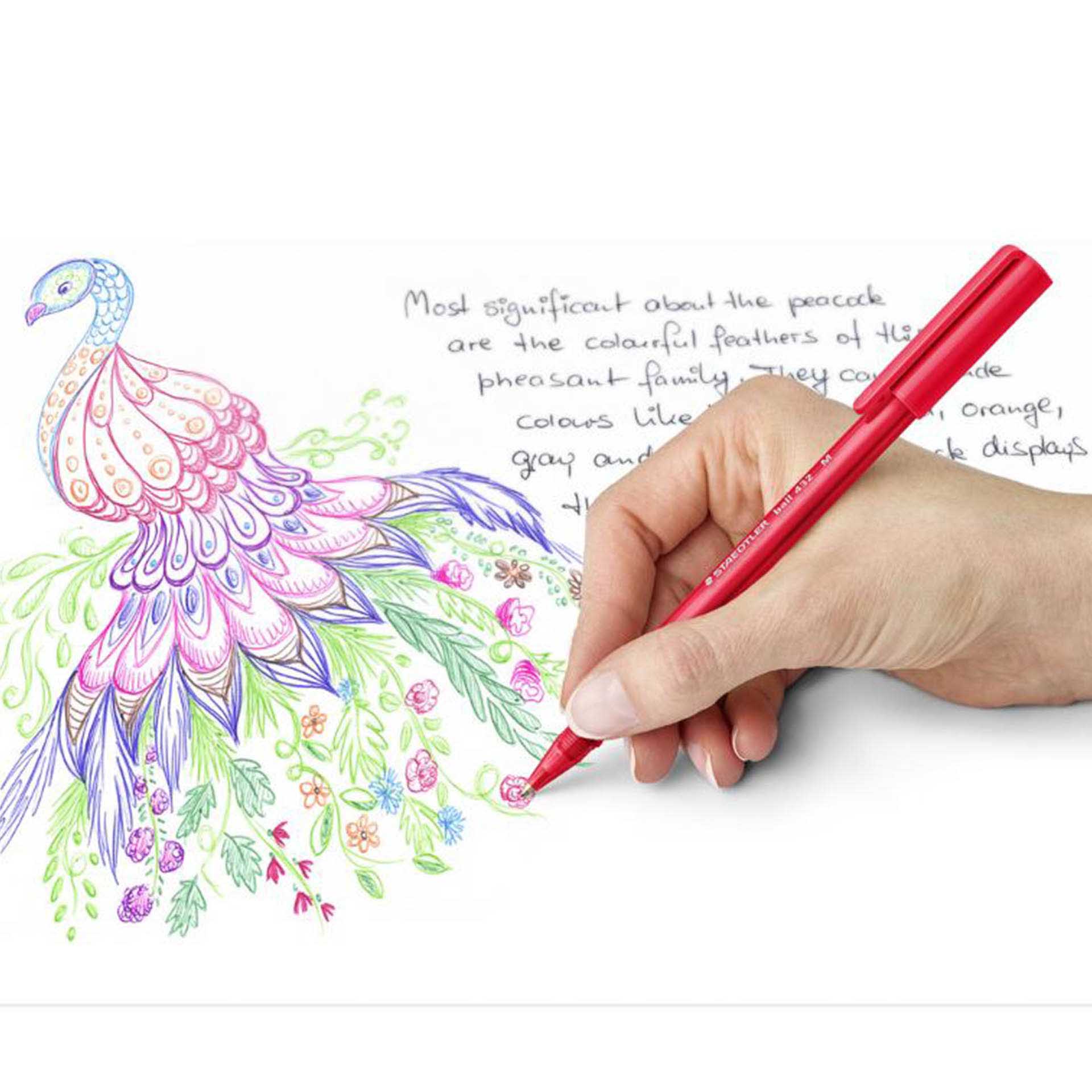 Esferográfica Staedtler Ball 0.5mm Vermelho