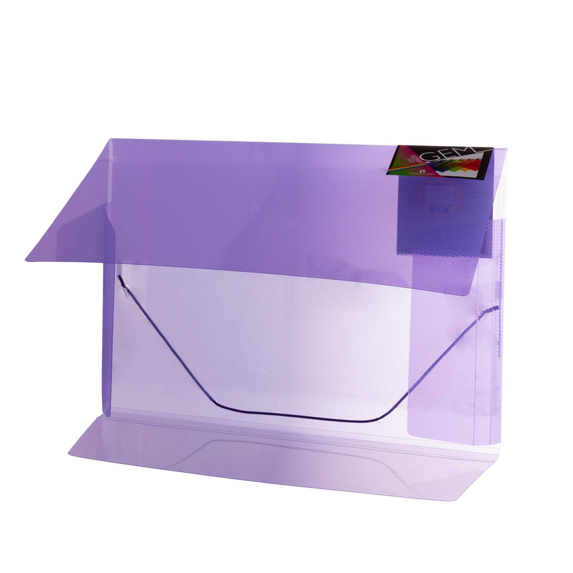 Pasta com Elásticos Violeta A4