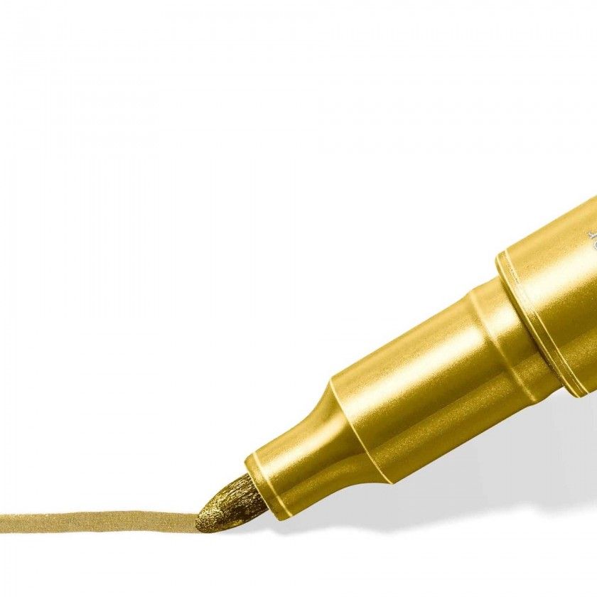 Marcador Staedtler Metálico Ouro 2mm Marcador Staedtler Metálico Ouro 2mm