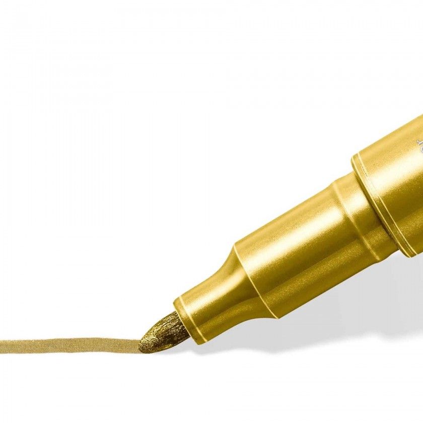 Marcador Staedtler Metálico Prata 2mm Marcador Staedtler Metálico Prata 2mm