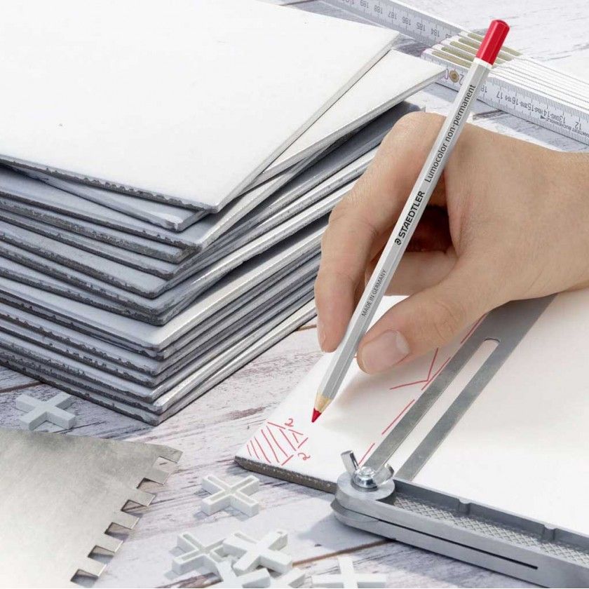 Lápis Não Permanente Staedtler Lumocolor Branco 1mm Lápis Não Permanente Staedtler Lumocolor Branco 1mm