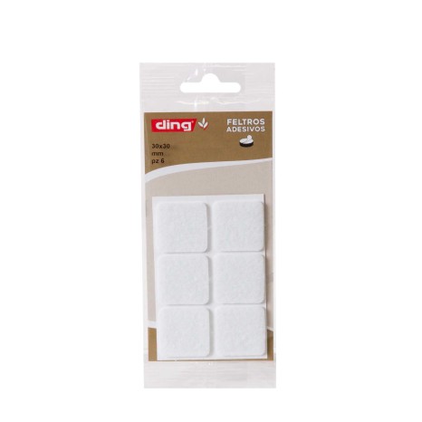 Feltro Adesivo Quadrado 30X30X2.5mm Pack 6 - Image product
