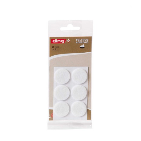 Feltro Adesivo Redondo 28X2.5mm Pack 6 - Image product