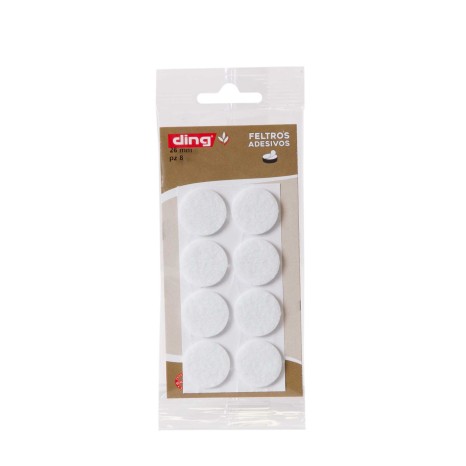 Feltro Adesivo Redondo 26X2.5mm Pack 8 - Image product