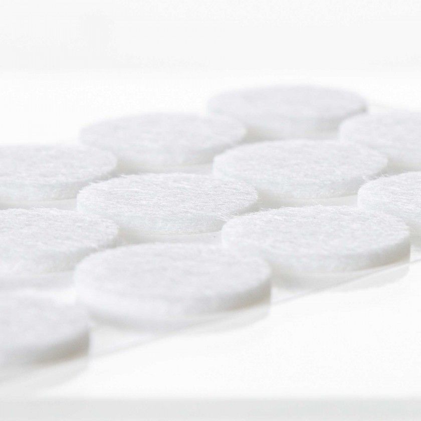 Feltro Adesivo Redondo 20X2.5mm Pack 10