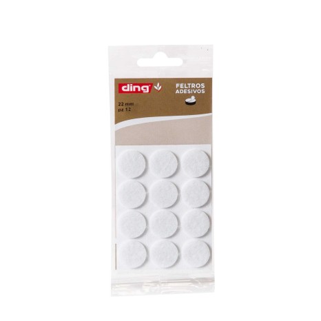 Feltro Adesivo Redondo 22X2.5mm Pack 12 - Image product