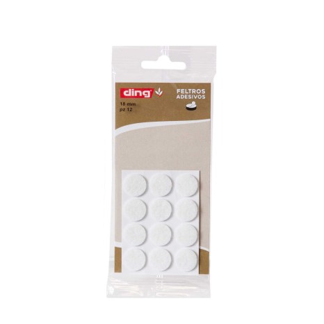 Feltro Adesivo Redondo 18X2.5mm Pack 12 - Image product