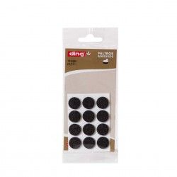 Feltro Adesivo Redondo 18X2.5mm Pack 12