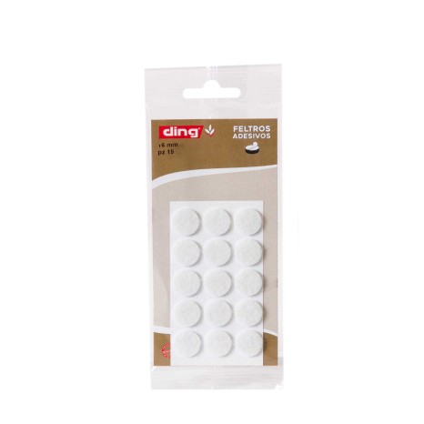 Feltro Adesivo Redondo 16X2.5mm Pack 15 - Image product
