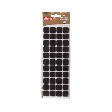 Feltro Adesivo Quadrado 20X20X3mm Pack 44
